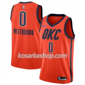 Dres Oklahoma City Thunder Russell Westbrook 0 Nike 2018-19 Narančasta Swingman